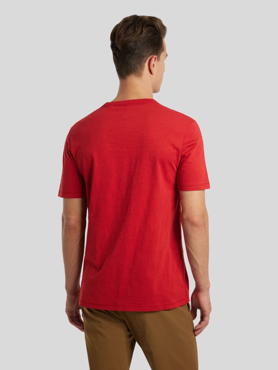 Manner BOSS Casual T-Shirts & Shirts | T-Shirt Mit Logo Rot