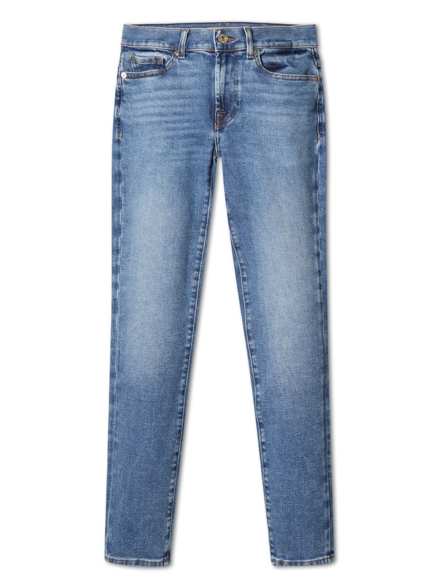 Frauen 7 for all mankind Jeans | Jeans Im Slim Fit Roxanne Mittelblau