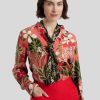 Frauen Marc Cain Blusen & Tuniken | Bluse Mit Blumenprint Coralle