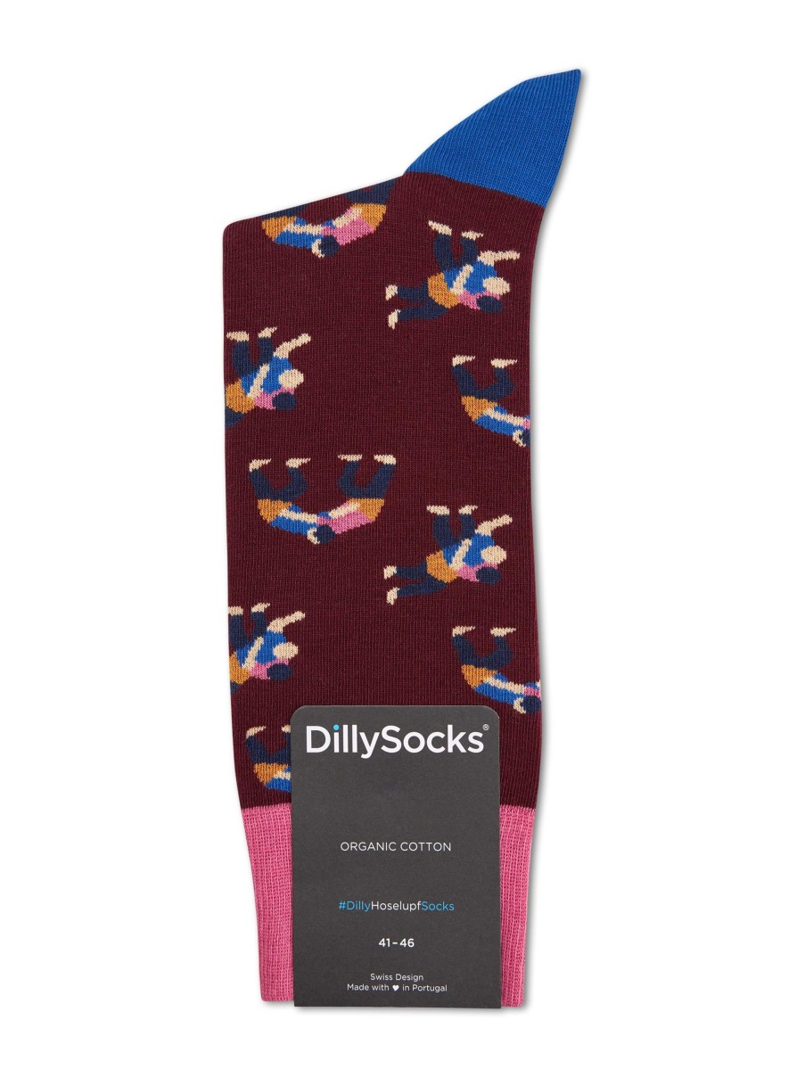 Manner Dilly Socks Wasche & Loungewear | Socken Hoselupf Bordeaux