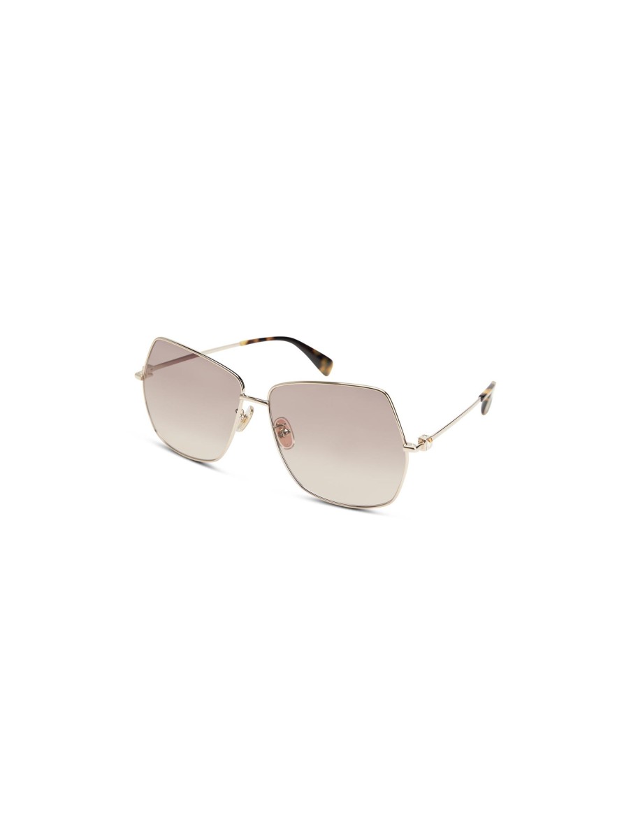 Frauen Max Mara Studio Sonnenbrillen | Sonnenbrille Gold