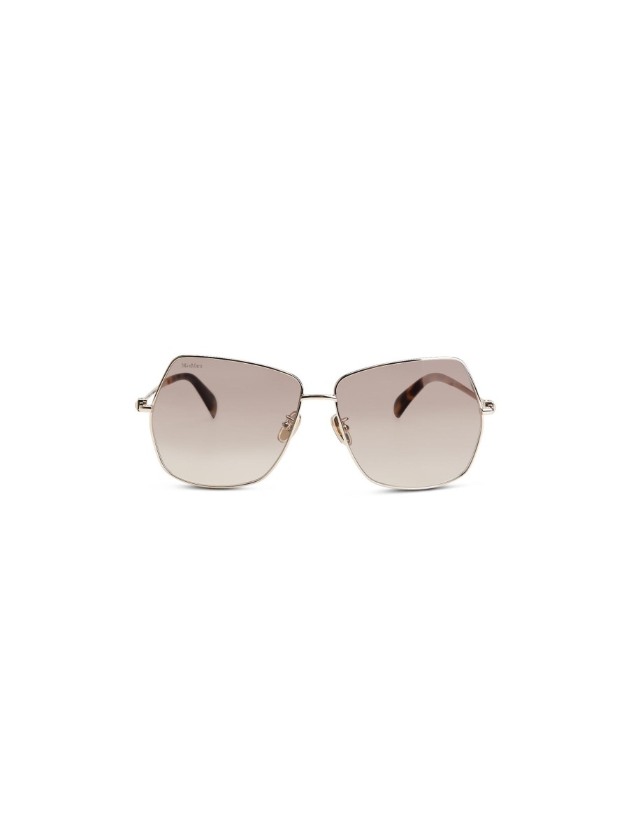 Frauen Max Mara Studio Sonnenbrillen | Sonnenbrille Gold