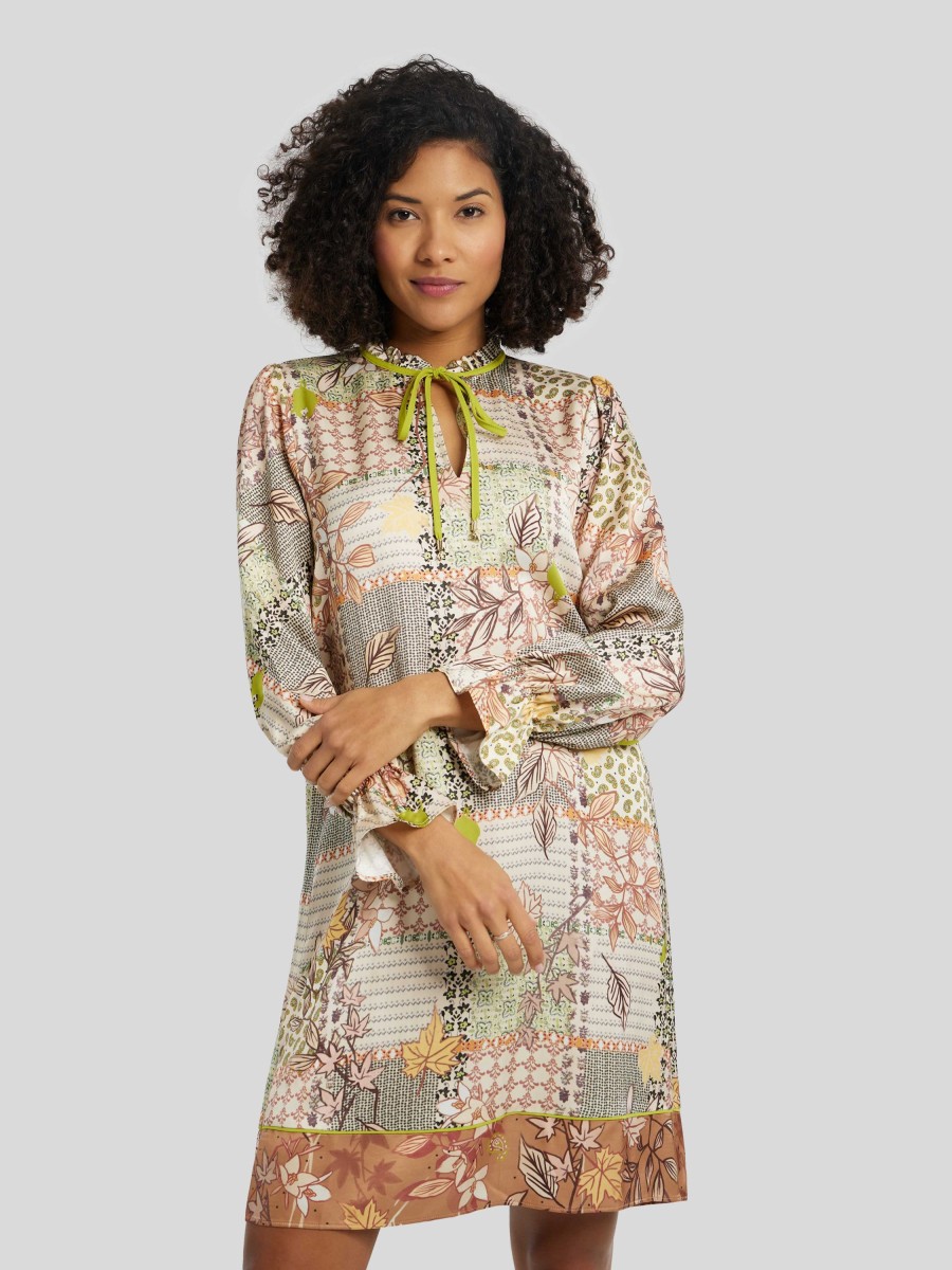 Frauen Marc Cain Kleider | Kleid Mit Paisley-Print Kiwi