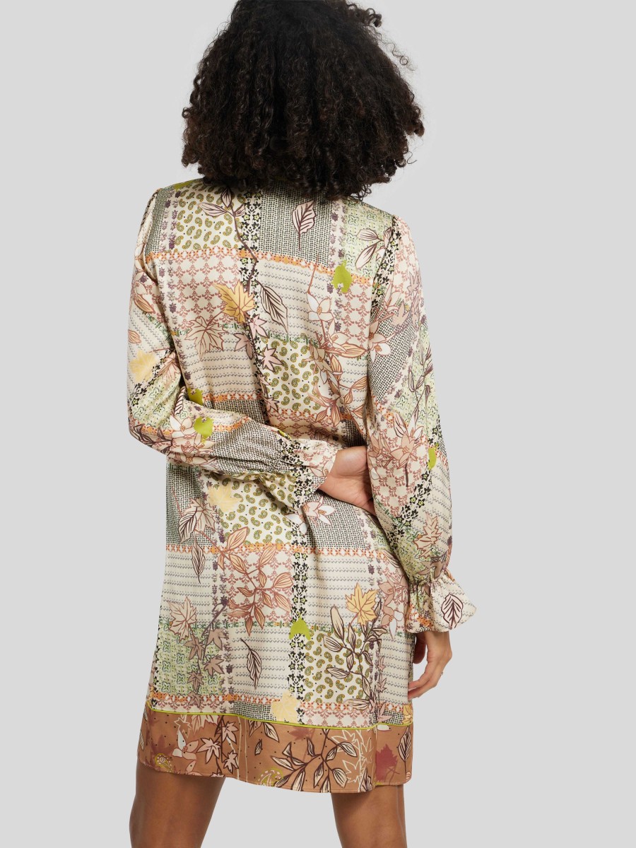 Frauen Marc Cain Kleider | Kleid Mit Paisley-Print Kiwi