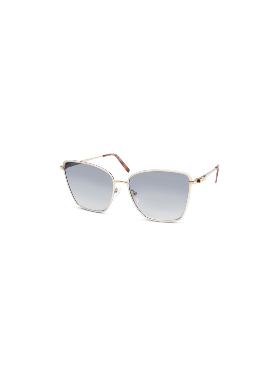 Frauen Ferragamo Sonnenbrillen | Sonnenbrille Ecru