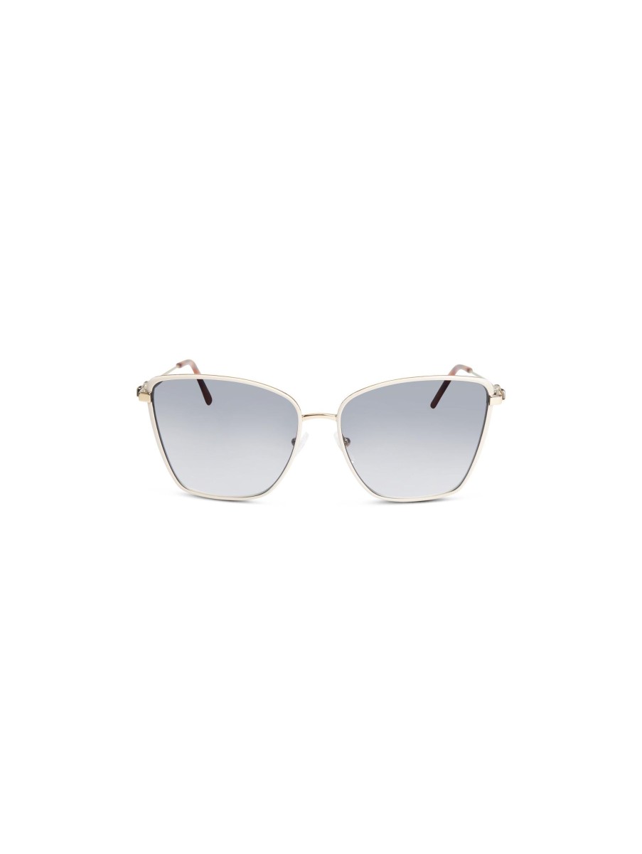 Frauen Ferragamo Sonnenbrillen | Sonnenbrille Ecru