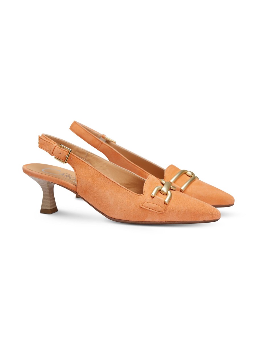 Frauen Donna Carolina High Heels & Pumps | Slingpumps Orange