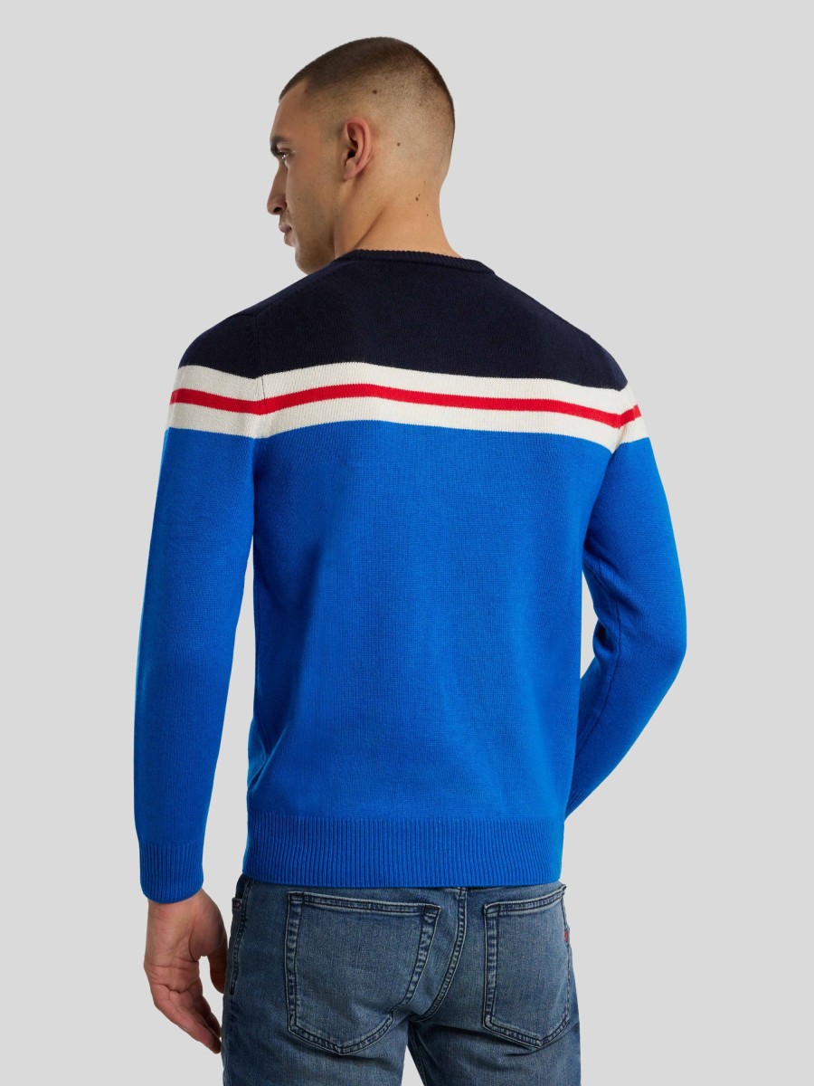 Manner MC2 Saint Barth Pullover & Strickjacken | Pullover Mit Logo Marine