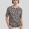 Frauen Marc Cain T-Shirts & Shirts | T-Shirt Mit Leoprint Flieder