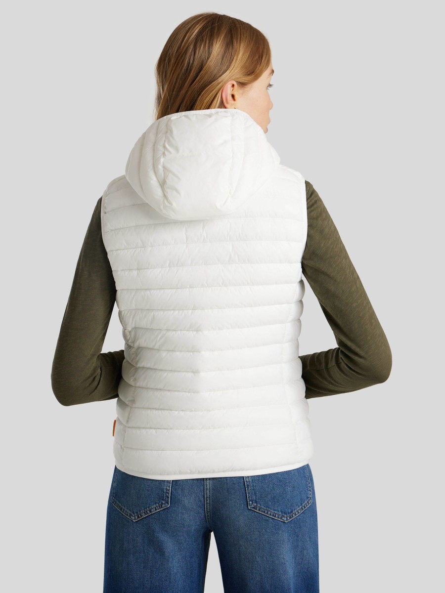 Frauen Save the Duck Gilets & Westen | Steppgilet Weiss