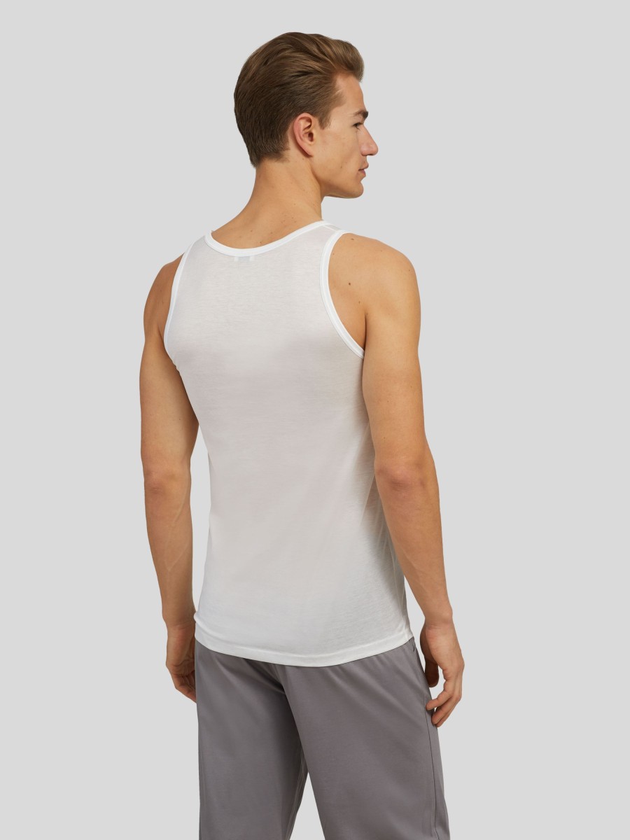 Manner Zimmerli Wasche & Loungewear | Tanktop Royal Classic Weiss