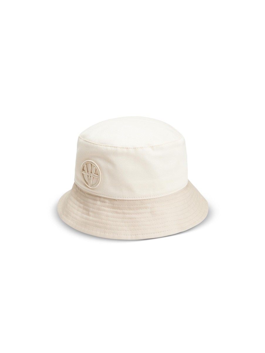 Frauen Paul Kehl Hute & Mutzen | Bucket Hat Mit Logo Beige