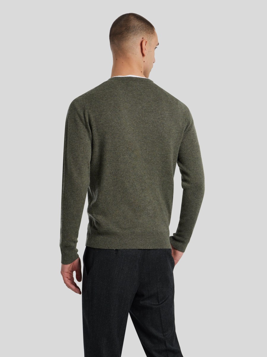 Manner Paul Kehl Pullover & Strickjacken | Pullover Aus Kaschmir Oliv