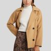 Frauen Paul Kehl Jacken | Wolljacke In Doubleface Camel