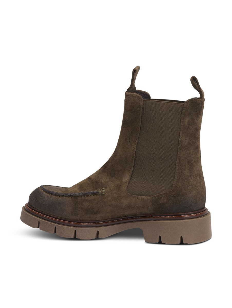 Frauen Pedro Miralles Boots & Stiefeletten | Chelsea Boot Cortina Oliv