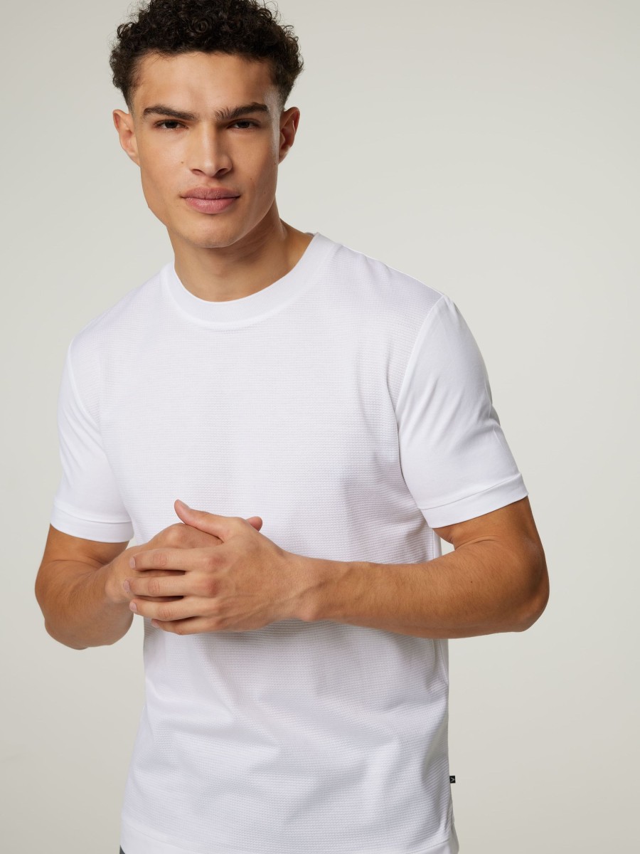 Manner BOSS Men T-Shirts & Shirts | T-Shirt Tibut Weiss