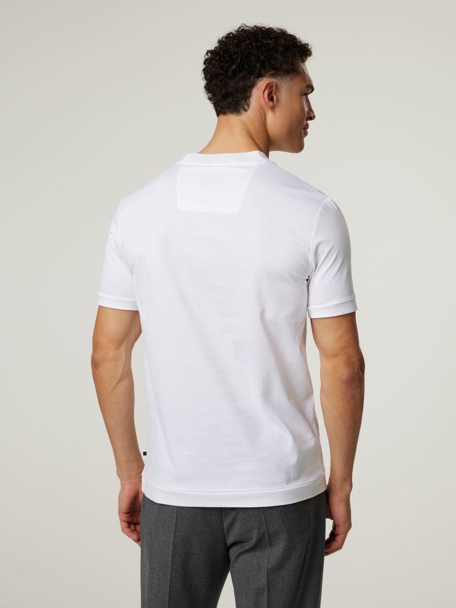 Manner BOSS Men T-Shirts & Shirts | T-Shirt Tibut Weiss