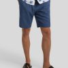 Manner Tommy Hilfiger Shorts | Shorts Aus Leinen Mittelblau