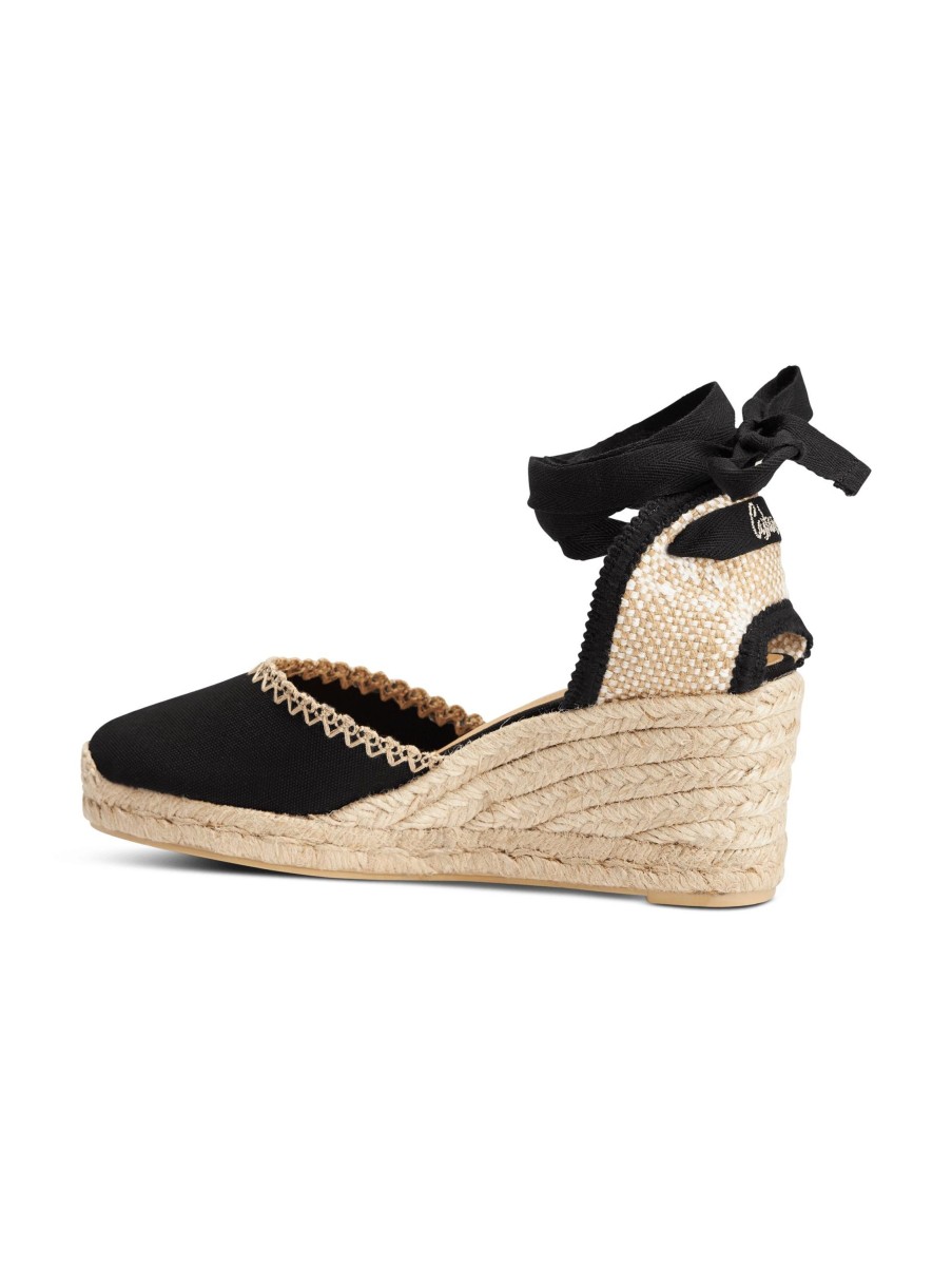 Frauen Castaner Sandalen & Sandaletten | Wedges Schwarz