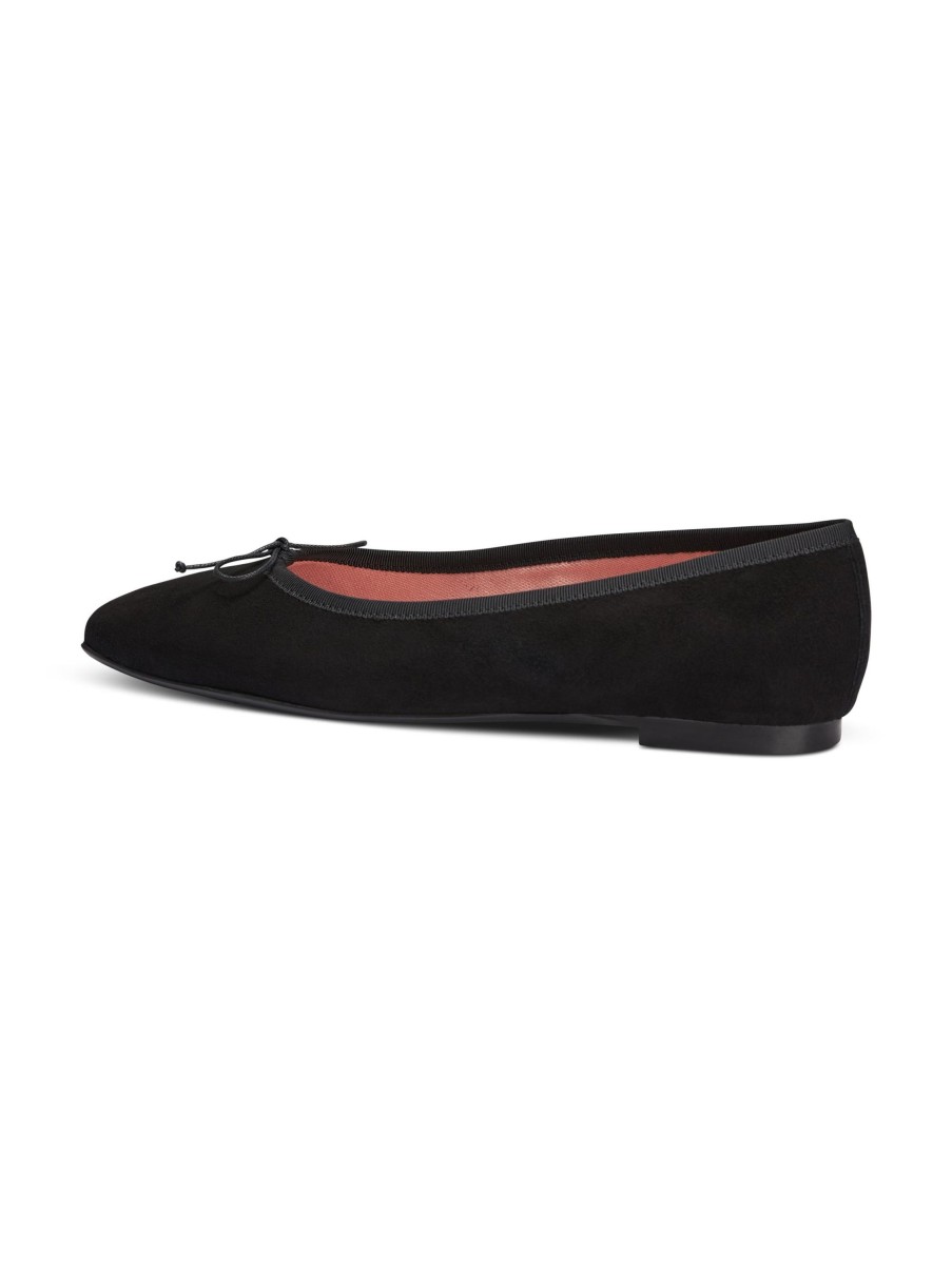 Frauen Pretty Ballerinas Ballerinas | Ballerina Aus Veloursleder Schwarz