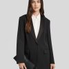 Frauen BOSS Women Blazer | Blazer Mit Gurtel Schwarz