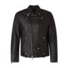 Manner AllSaints Jacken | Lederjacke Im Biker-Look Schwarz