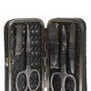 Manner F. HAMMANN Boutique | Manicure-Set Aus Leder Schwarz