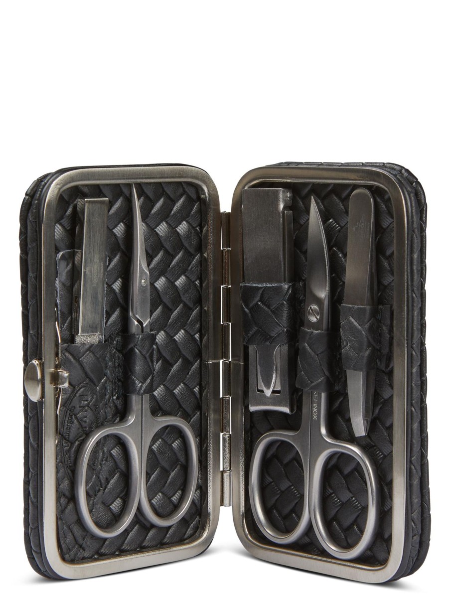 Manner F. HAMMANN Boutique | Manicure-Set Aus Leder Schwarz