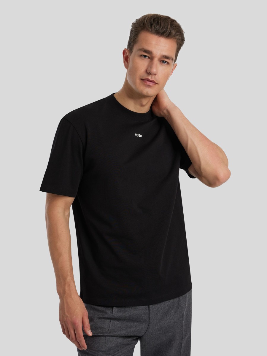 Manner Hugo Sportswear T-Shirts & Shirts | T-Shirt Mit Logo Schwarz