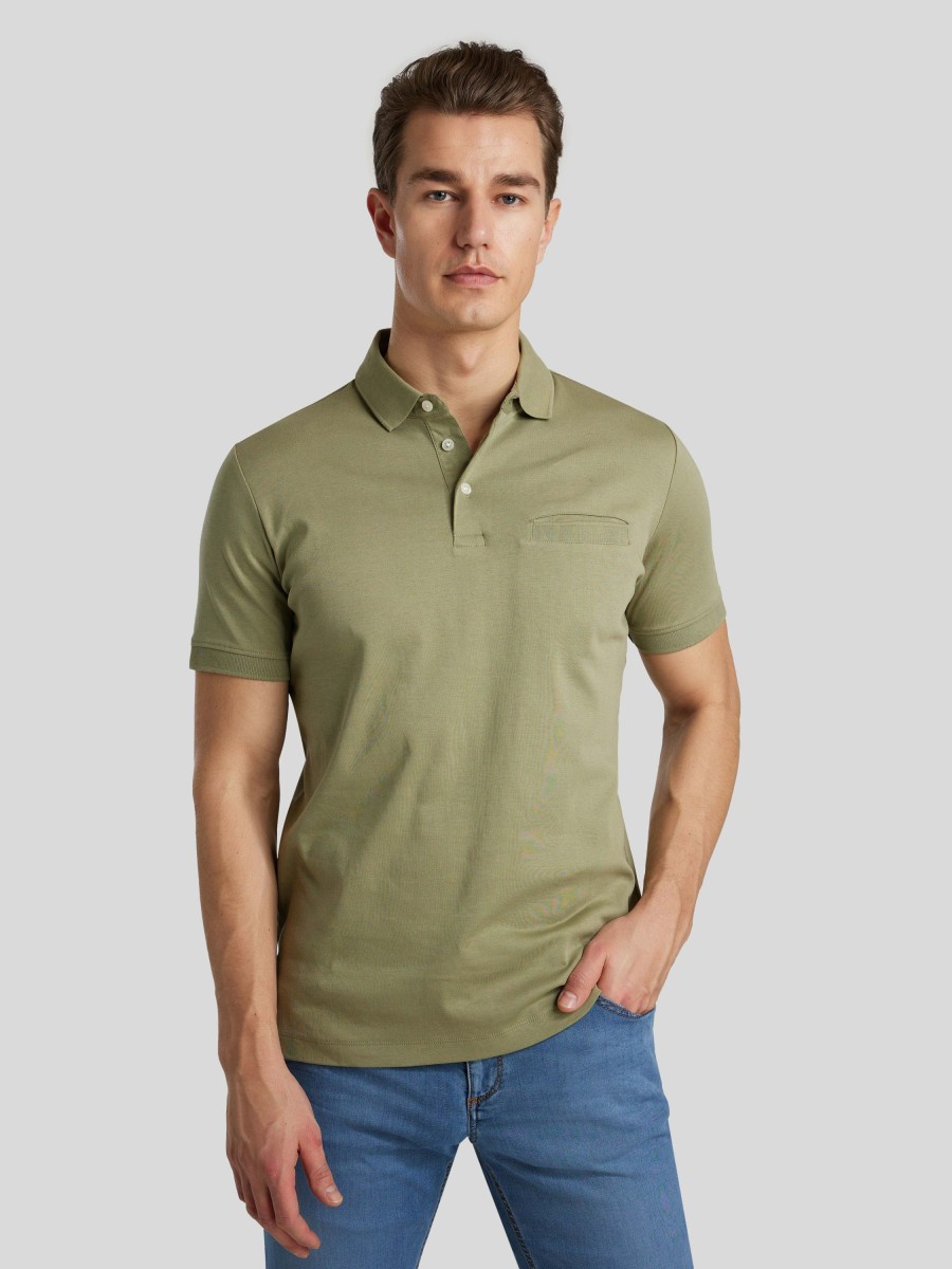 Manner Paul Kehl Polo-Shirts | Polo-Shirt Im Custom Fit Oliv