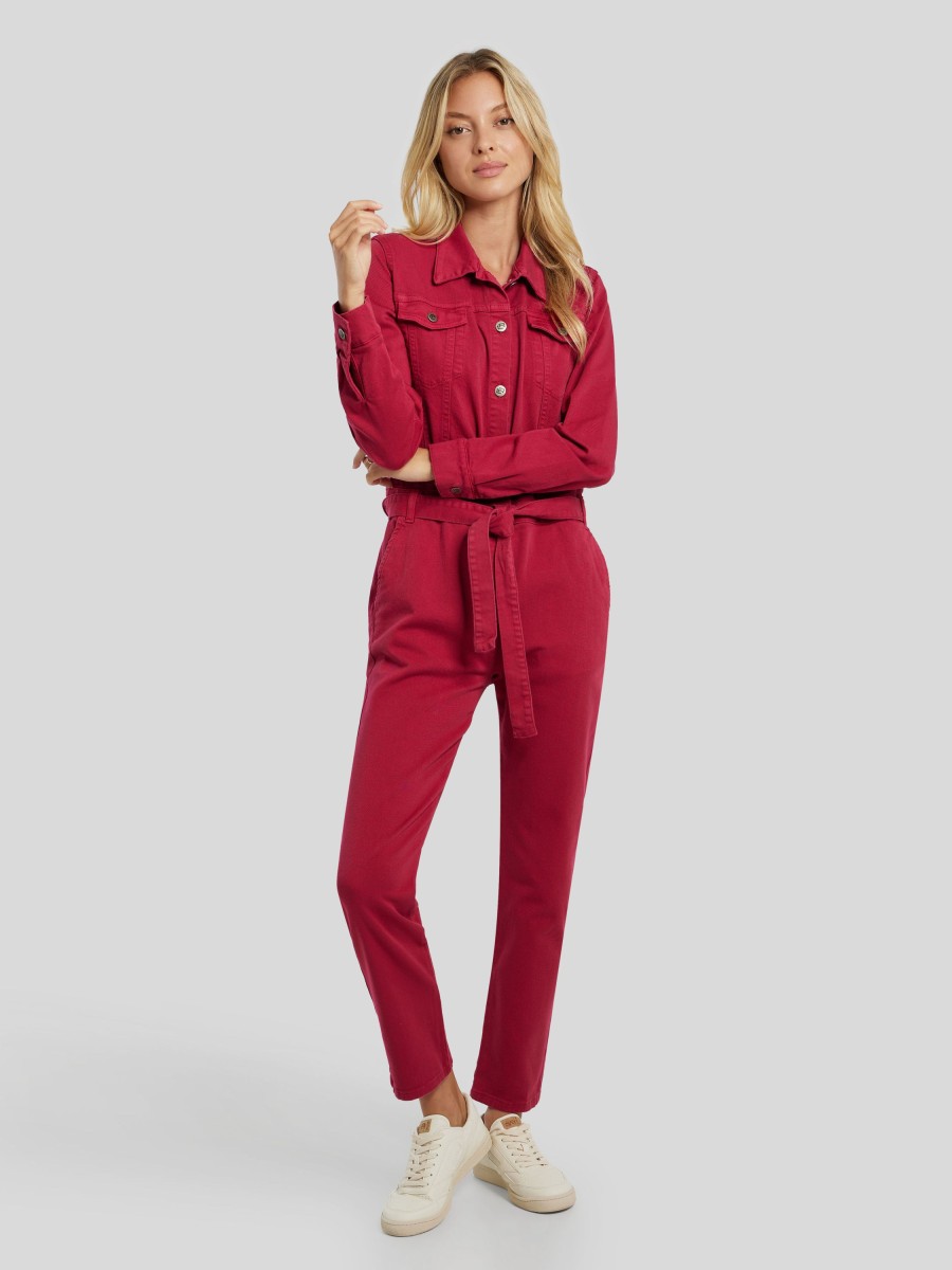 Frauen Luisa Rossi Overalls & Jumpsuits | Overall Aus Denim Linda Fuchsia