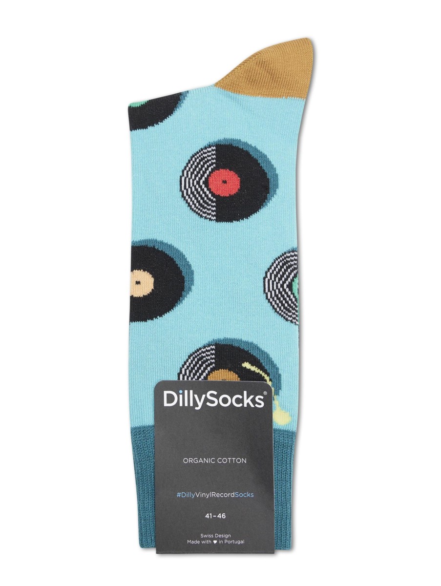 Manner Dilly Socks Wasche & Loungewear | Socken Mit Vinyl-Muster Turkis