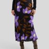 Frauen Velvet Rocke & Jupes | Midijupe Mit Blumenprint Multicolor