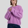 Frauen American Vintage Pullover & Strick | Pullover Aus Grobstrick Lila