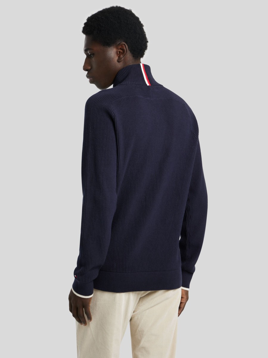 Manner Tommy Hilfiger Pullover & Strickjacken | Troyer Marine