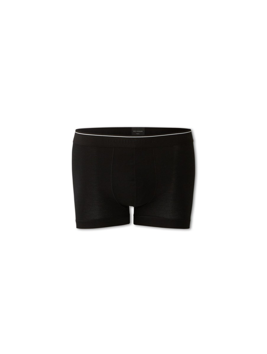 Manner Schiesser Wasche & Loungewear | Boxershorts Im Personal Fit Schwarz