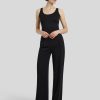 Frauen Marc Cain Hosen | Hose Mit Weitem Bein Wichita Schwarz