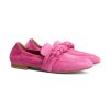 Frauen Donna Carolina Halbschuhe | Loafer Aus Veloursleder Pink