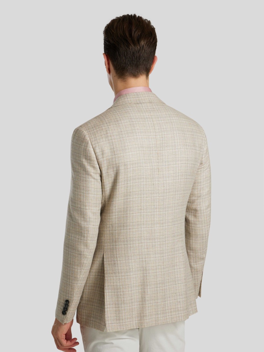 Manner Canali Vestons | Veston Im Tweed-Look Beige