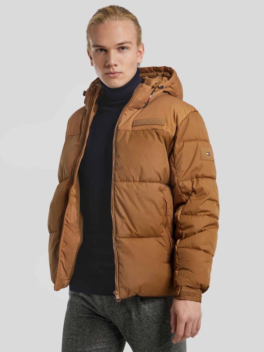 Manner Tommy Hilfiger Jacken | Gesteppte Jacke Camel