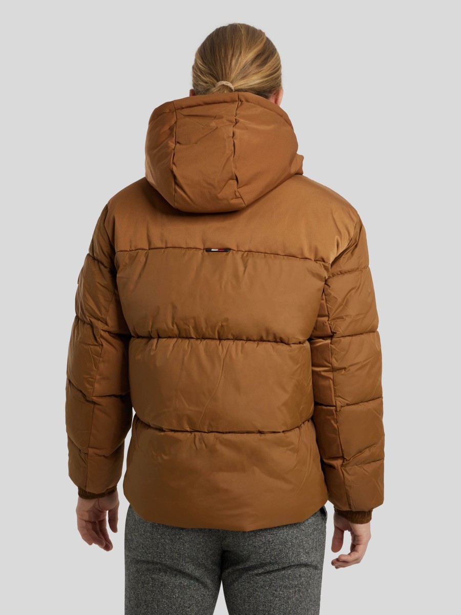 Manner Tommy Hilfiger Jacken | Gesteppte Jacke Camel