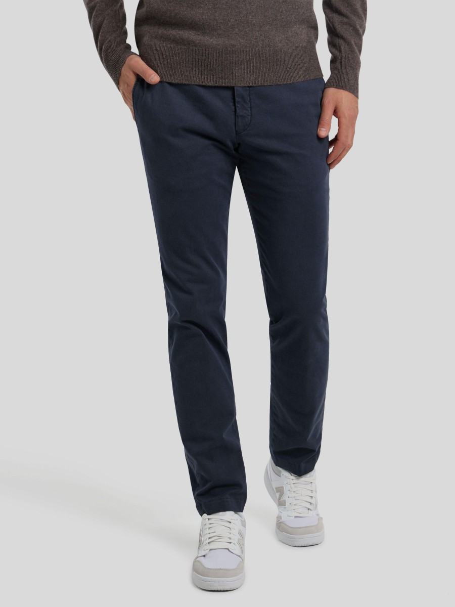 Manner Hiltl Hosen | Chino Im Slim Fit Tarent Marine