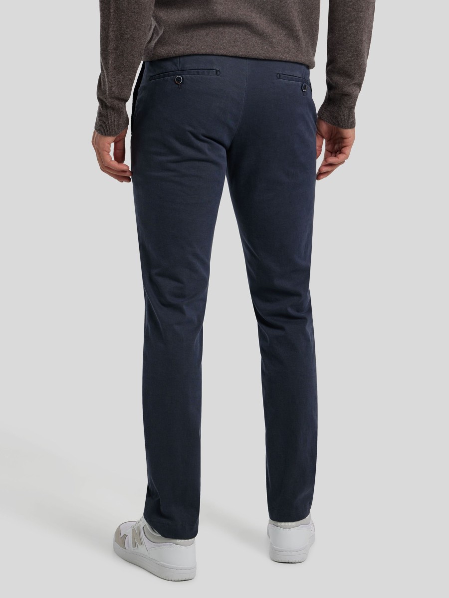 Manner Hiltl Hosen | Chino Im Slim Fit Tarent Marine