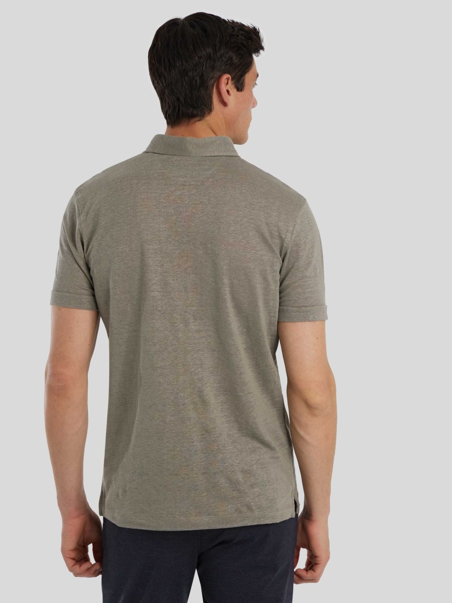 Manner Hackett Polo-Shirts | Polo-Shirt Aus Leinen Taupe