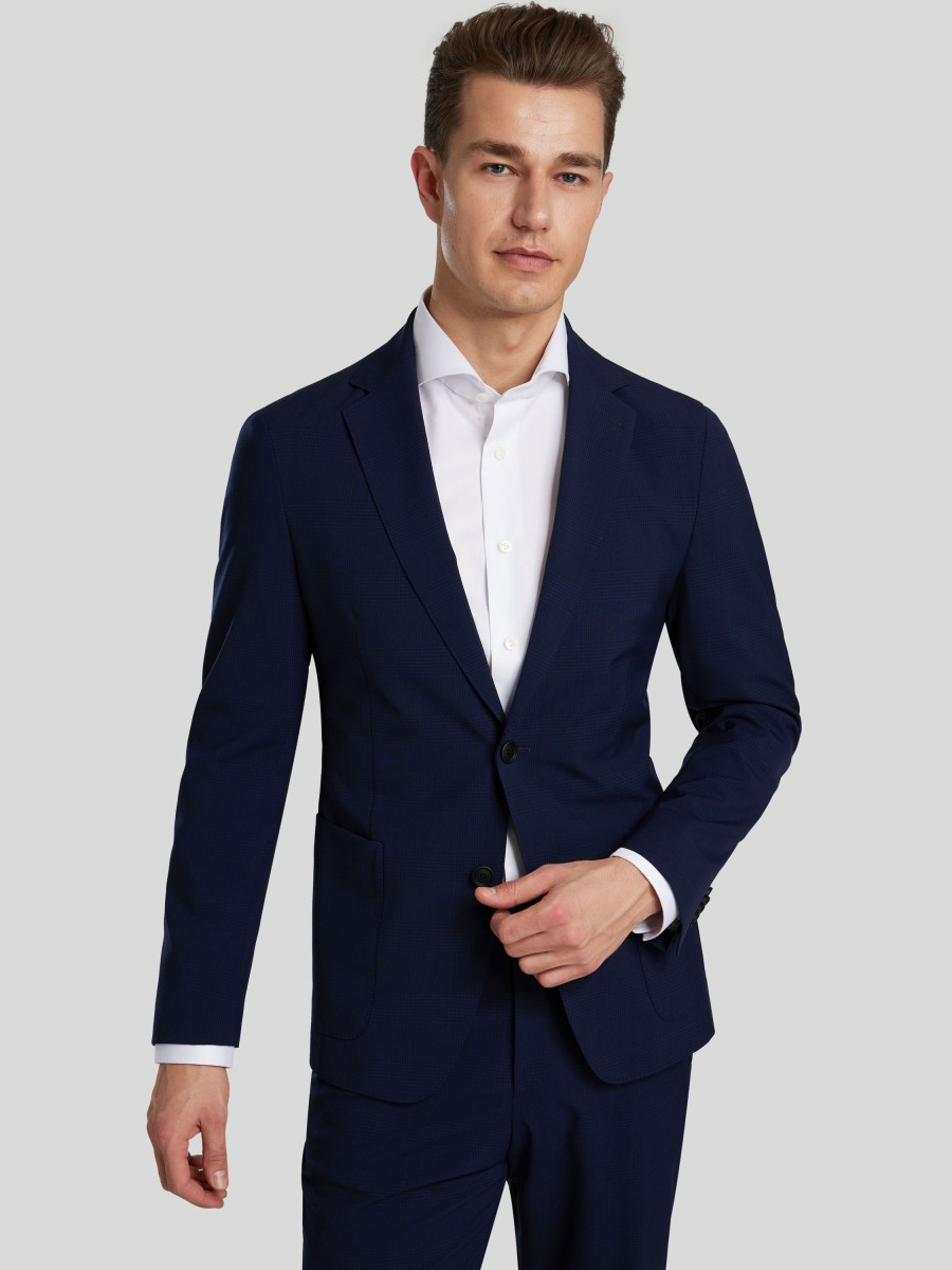 Manner BOSS Men Anzuge | Anzug 2-Teilig Im Slim Fit Marine