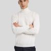 Manner Paul Kehl Pullover & Strickjacken | Rollkragenpullover Ecru