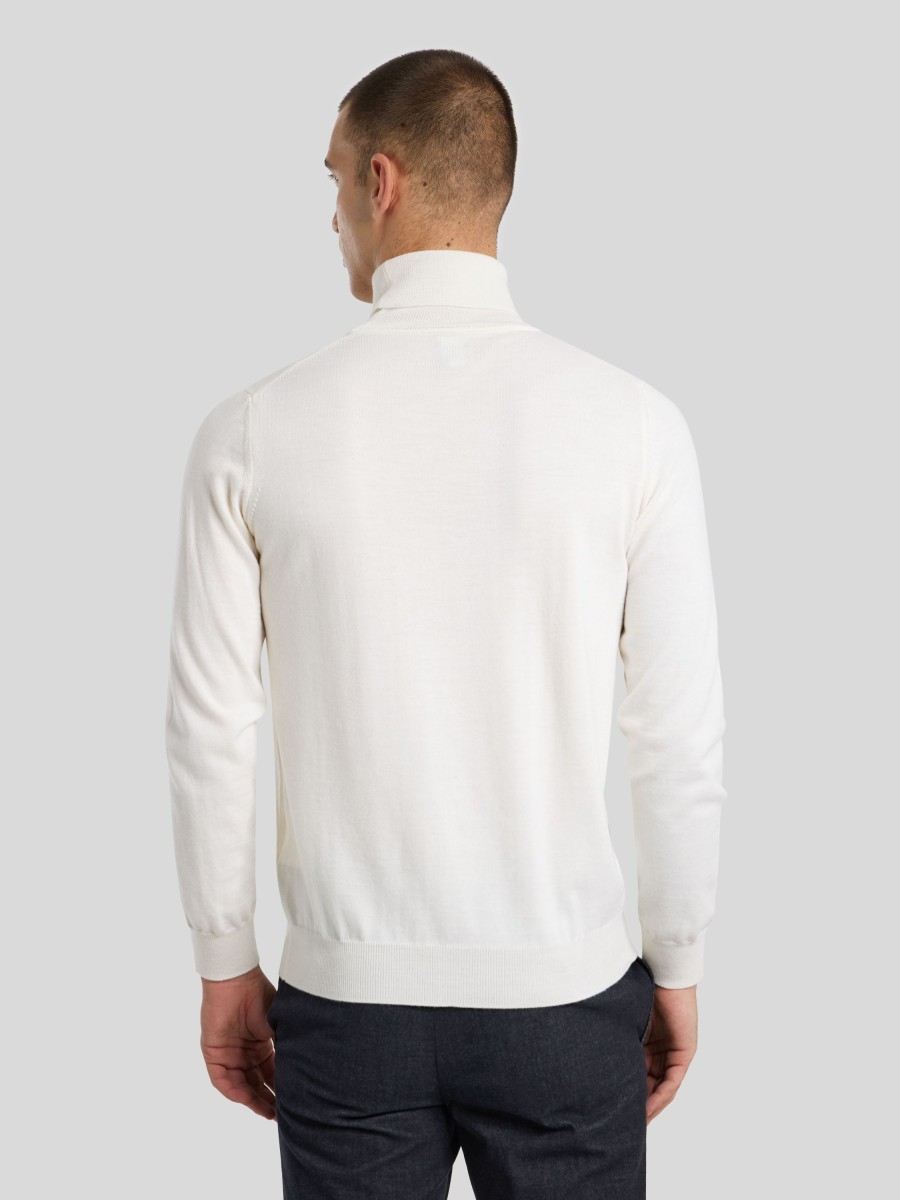 Manner Paul Kehl Pullover & Strickjacken | Rollkragenpullover Ecru