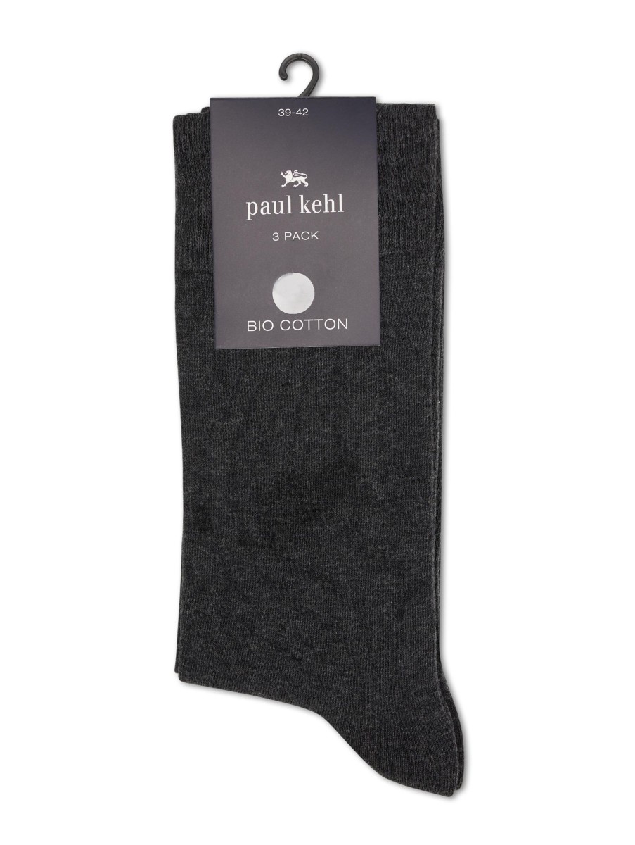 Manner Paul Kehl Wasche & Loungewear | Socken 3Er Set Anthrazit