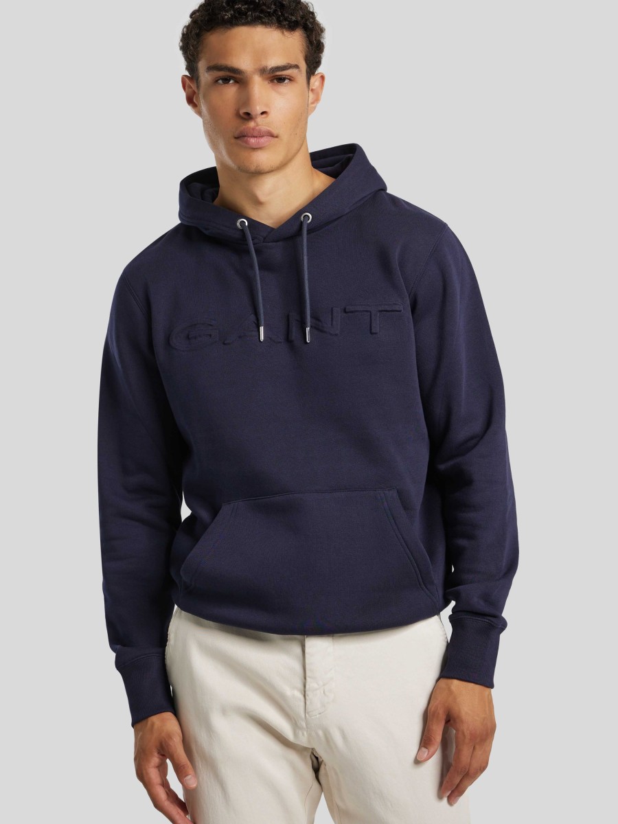 Manner Gant Hoodies & Sweatshirts | Hoodie Mit Logo Marine