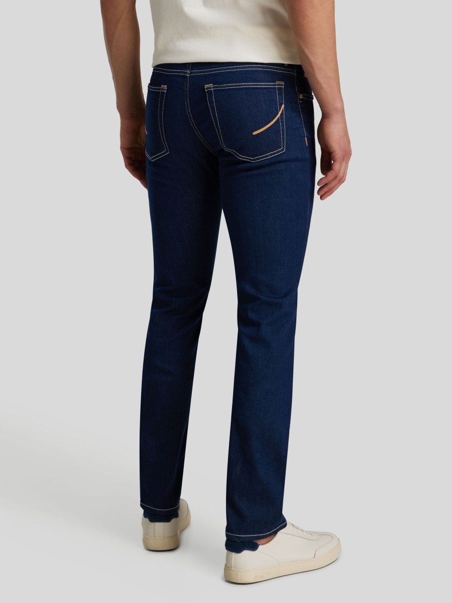 Manner Handpicked Jeans | Jeans Im Straight Fit Rovello Marine